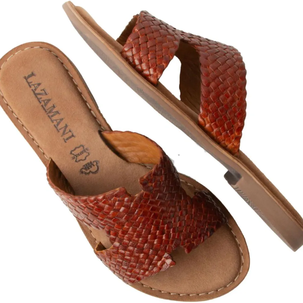 Flor slippers dames tan*Lazamani Sale