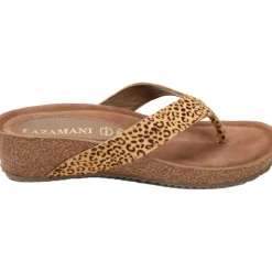 Laura slippers dames leopard*Lazamani Hot