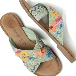 Livia slippers dames mint*Lazamani Clearance