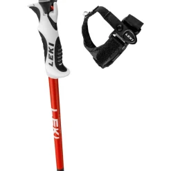 Bold S skistokken dark anthracite bright  red white*Leki Best