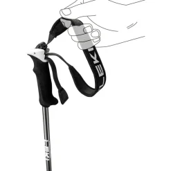 Elite Lady skistokken dames black dark  anthracite white*Leki Hot