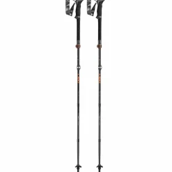 Makalu FX Carbon wandelstokken black orange natural carbon*Leki Discount