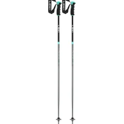 Neolite Airfoil skistokken dames gunmetal  black light turquoise*Leki New