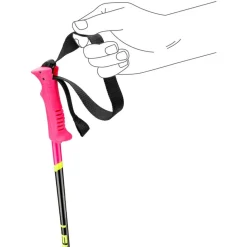 Racing Kids skistokken junior neon pink black  neon yellow*Leki Discount