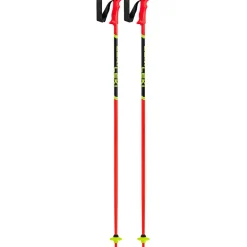 Racing Kids skistokken junior bright red black  neon yellow*Leki Clearance