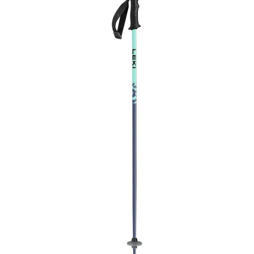 Rider skistokken junior dark blue light turquoise white*Leki Hot