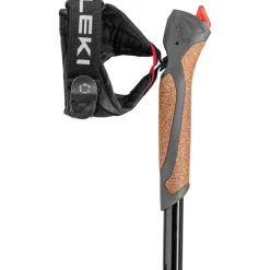 Spin wandelstokken black silvergrey white*Leki Best