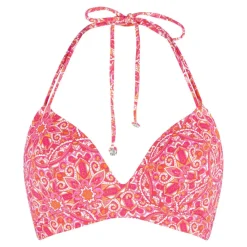 Triangle bikinitop dames hot pink paisley*LingaDore Sale