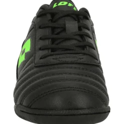 Milano 700 ID JR zaalvoetbalschoenen junior all black spring green*Lotto Clearance