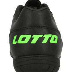 Milano 700 ID JR zaalvoetbalschoenen junior all black spring green*Lotto Clearance