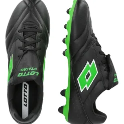 Stadio 200 FG voetbalschoenen heren all black spring green*Lotto Hot