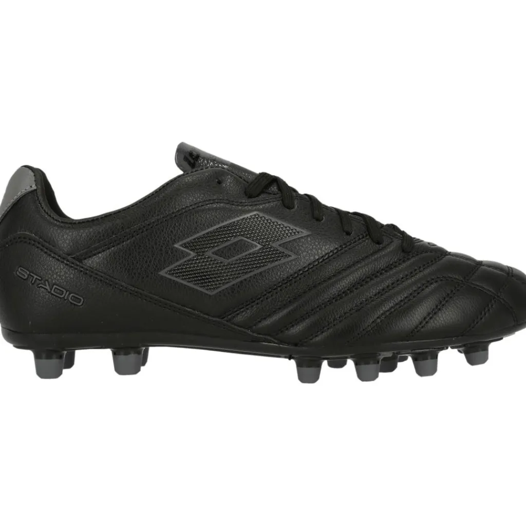 Stadio 300 III FG voetbalschoenen heren all black asphalt*Lotto Discount