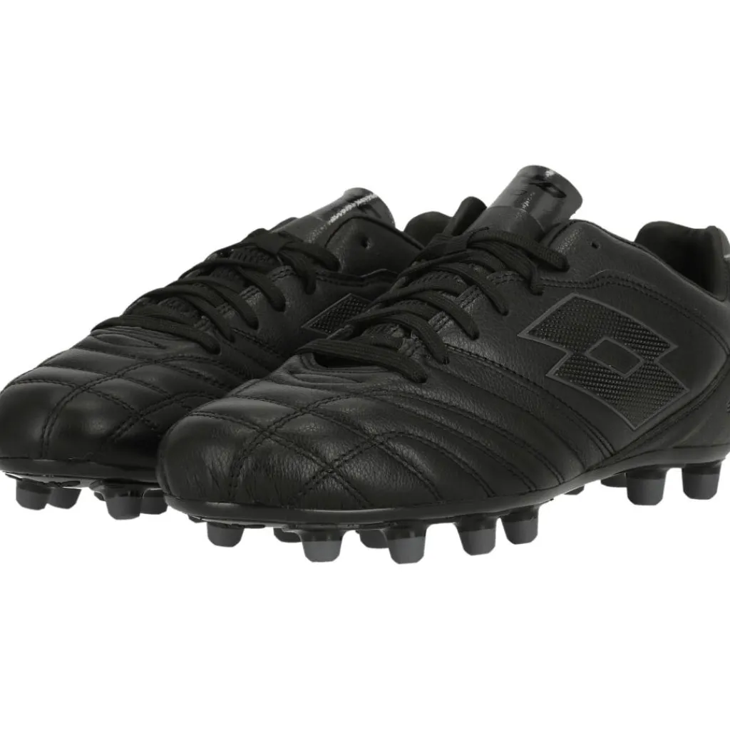 Stadio 300 III FG voetbalschoenen heren all black asphalt*Lotto Discount