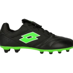 Stadio 200 III FG voetbalschoenen heren all black spring green*Lotto