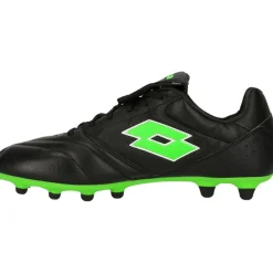 Stadio 200 III FG voetbalschoenen heren all black spring green*Lotto