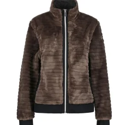 Isolahti fleece vest dames dark brown*Luhta Clearance