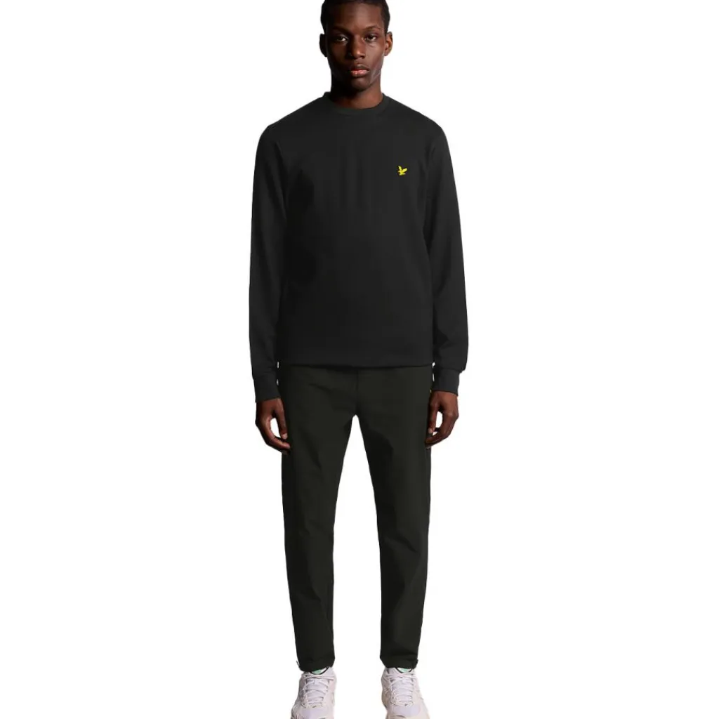 Sports Lightweight sweater heren jet black*Lyle & Scott Discount