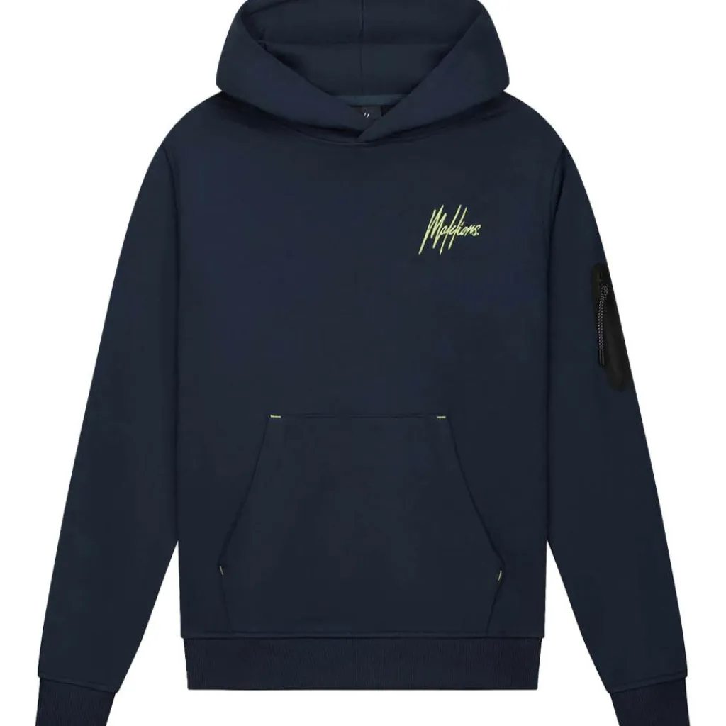 Counter hoodie junior navy bright yellow*Malelions Hot