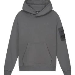 Nylon Pocket hoodie junior anthracite*Malelions