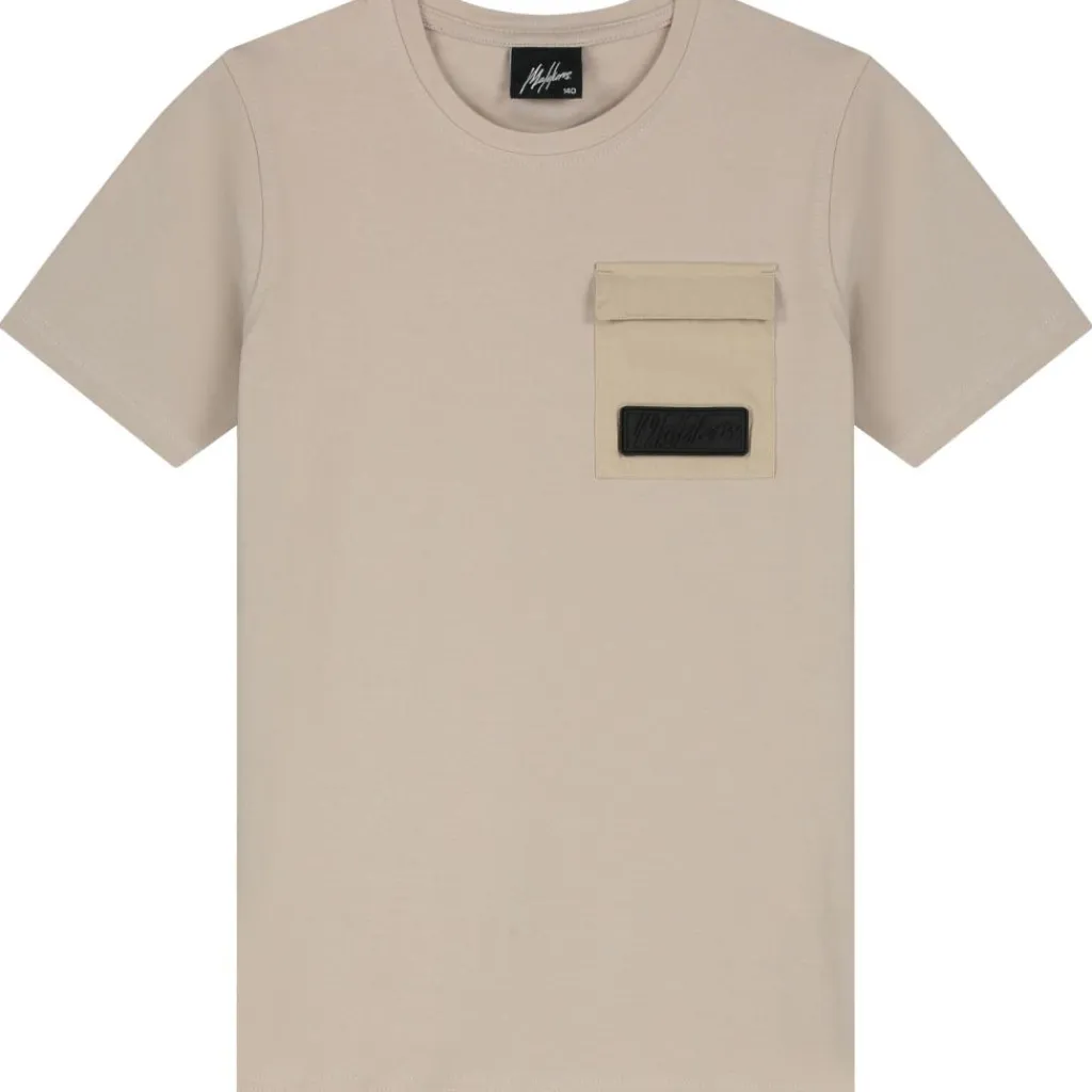Nylon Pocket shirt junior taupe*Malelions Clearance
