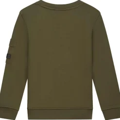 Nylon Pocket sweater junior moss green*Malelions Clearance