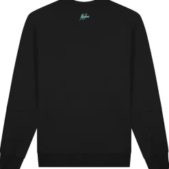 Sport Counter sweater heren black turquoise*Malelions Sale