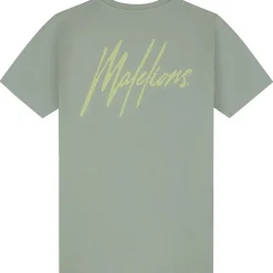 Striped Signature shirt junior agave green*Malelions Discount