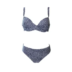 Small Dot Wire bikini dames navy white*Manouxx New