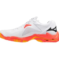 Wave Lightning Z8 indoorschoenen heren white fiery coral 2 citrus*Mizuno Outlet