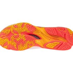 Wave Lightning Z8 indoorschoenen heren white fiery coral 2 citrus*Mizuno Outlet