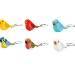  Vogel met licht en geluid sleutelhanger assorti*Moses. Verlag Best