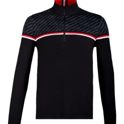 Hochfilzen skipully heren black dark grey*Newland