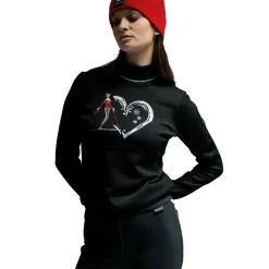 Reine Blanche skipully dames black white*Newland Best