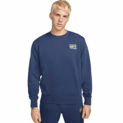 Club FT Crew Bolt sweater heren midnight navy  lightening*Nike Discount