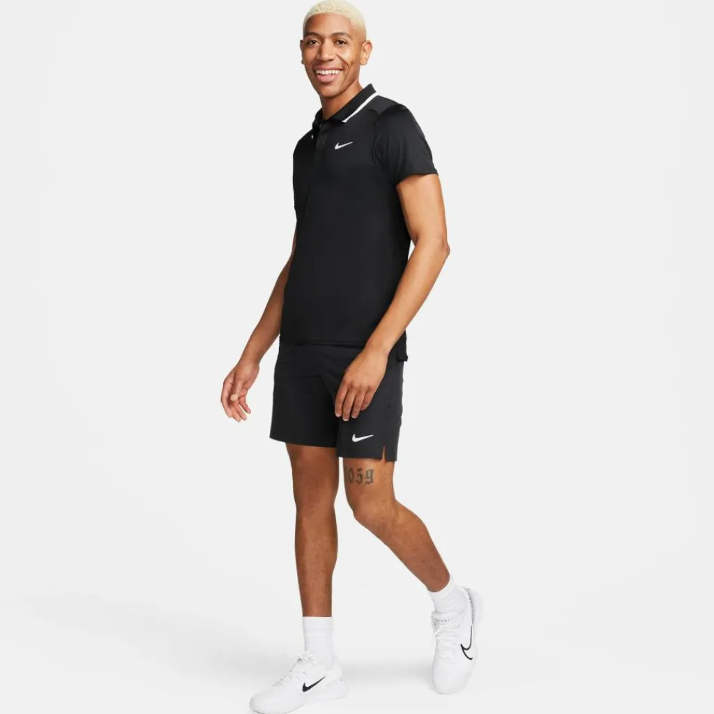 Court Advantage tennispolo heren black white*Nike Sale