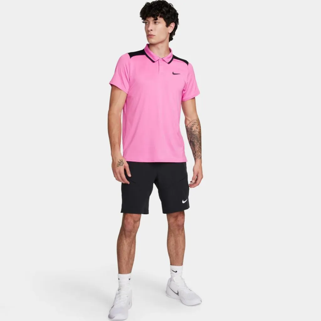 Court Advantage tennispolo heren playful pink*Nike New