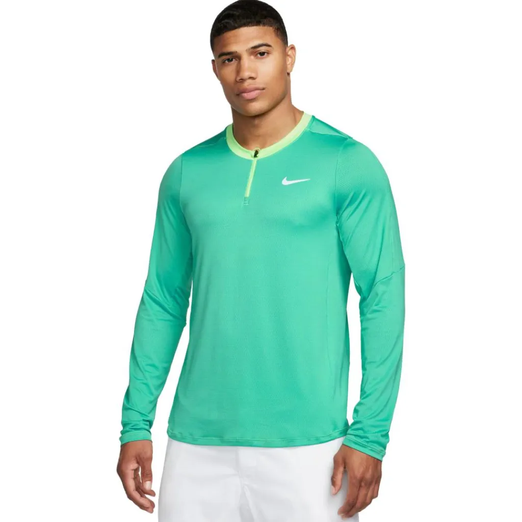 Court Dri-FIT Advantage tennisshirt heren washed teal lime blast white*Nike Best