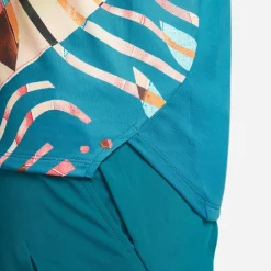 Court Dri-FIT Slam tennisshirt heren green geode teal white*Nike