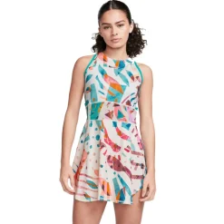 Court Dri-FIT Slam tennisjurk dames white coconut milk teal nebula black*Nike Sale