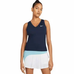 Court Victory tennis tanktop dames obsidian white*Nike Clearance