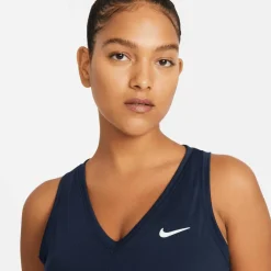 Court Victory tennis tanktop dames obsidian white*Nike Clearance
