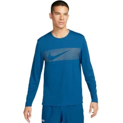 Miler Flash Dri-FIT hardloopshirt heren court  blue reflective silver*Nike