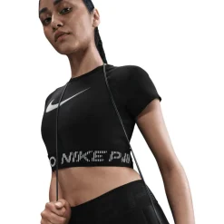 Pro SS shirt dames black white white*Nike Clearance