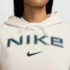 Sportswear Phoenix Fleece Logo hoodie dames light  orewood brown white armor*Nike New