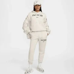 Sportswear Phoenix Fleece Logo hoodie dames light  orewood brown white armor*Nike New