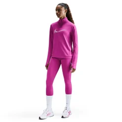 Swoosh hardloopshirt dames hot fuchsia light wild mango*Nike Outlet