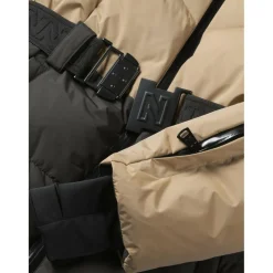 Nateland Contrast winterjas dames hummus*NIKKIE