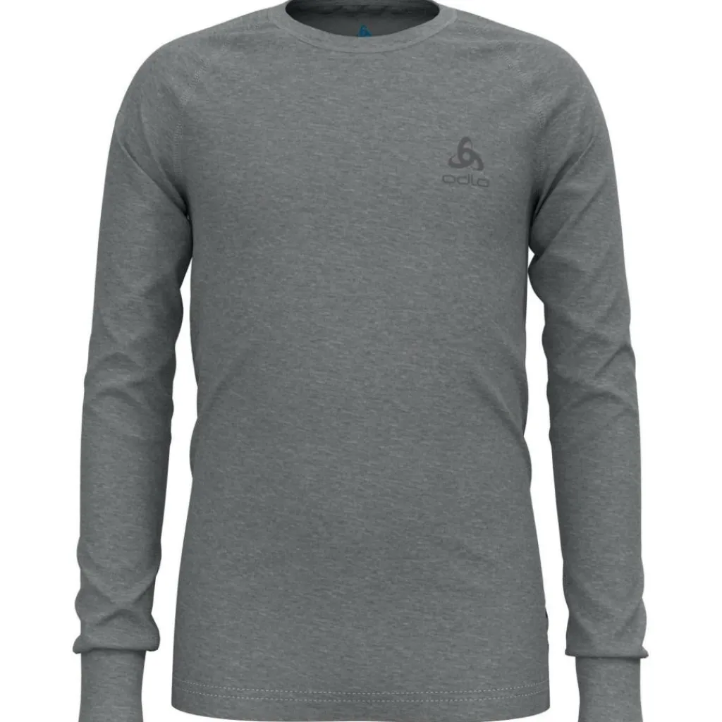 Natural 100 Merino Warm LS thermoshirt junior grey melange*ODLO Hot