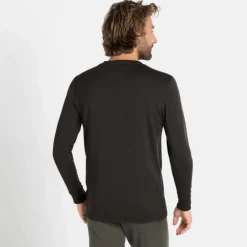 Natural 100 Merino Warm LS thermoshirt heren black*ODLO
