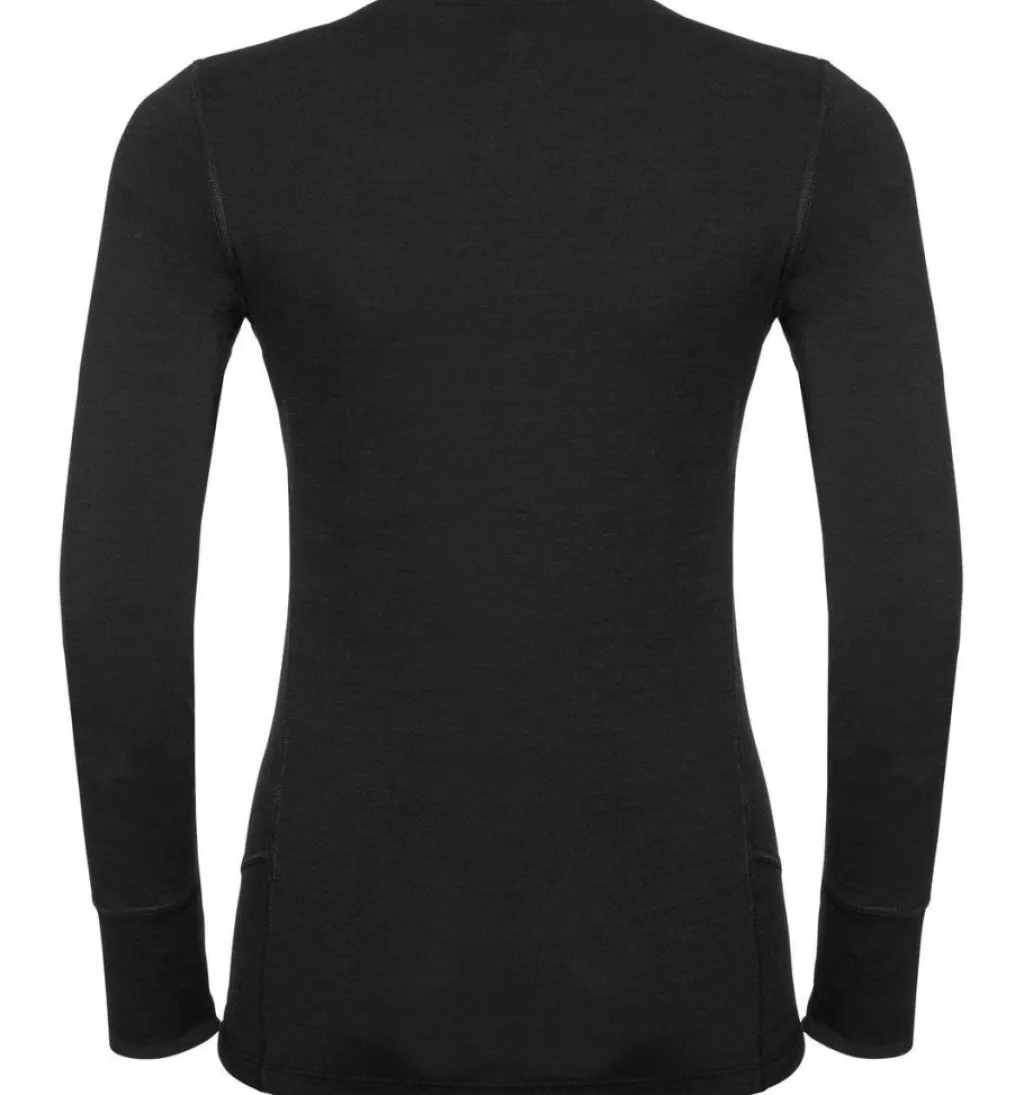 Natural 100 Merino Warm LS thermoshirt dames black*ODLO Clearance